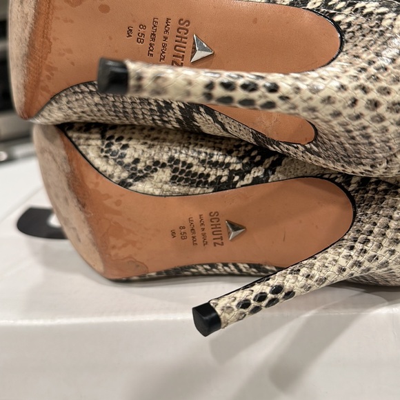 Schutz Maryana Snakeskin High Boot - Picture 8 of 14